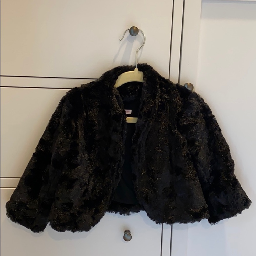 Toddler girl faux fur jacket 3T